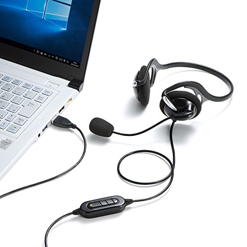 ����掠�ץ饤 ͭ���إåɥ��å� USB A��³ �ͥå��Х�ɥ����� ���� �֥�å� MM-HSU05BK