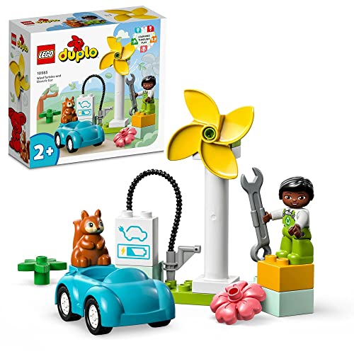 乐天商城 - レゴ(LEGO) デュプロ デュプロのまち 風力タービンと電気じどうしゃ 10985 おもちゃ ブロック プレゼント幼児 赤ちゃん 車 くるま