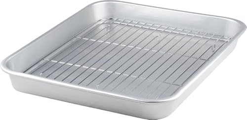 乐天商城 - 谷口金属 軽量で使いやすい バット トレー アミ付きセット 料理 37.3×30.9cm 1号 日本製 下ごしらえ 揚げ物 天ぷら