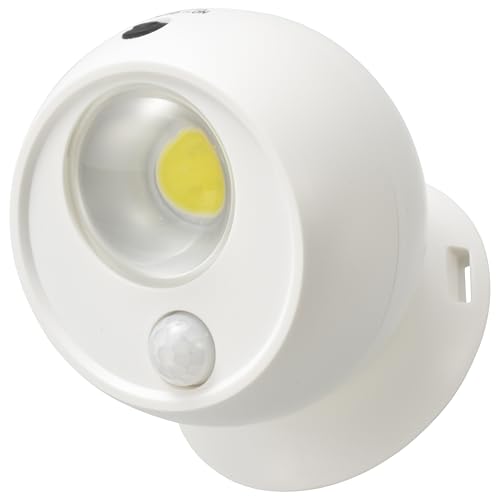 オーム(OHM) 電池式センサーボールライト 明暗 人感センサー 屋外 コンパクト ガーデンライト ホワイト｜オーム電機 LT-SOW10-W