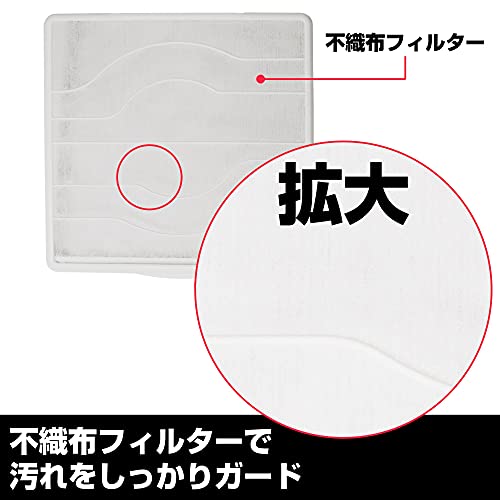 エルパ (ELPA) 換気扇フィルター 東芝用 (2枚入 / 純正 (F-25WF) EKF-25T 対応) 簡単取り替え