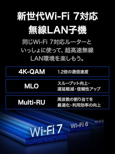 TP-Link WiFi 7 無線LAN 子機 BE6500規格 【 2882Mbps(6GHz) + 2882Mbps(5GHz) + 688 2