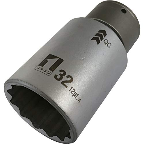 イチネンアクセス MUST TOOL(マストツール) ソケット IM-4W32-12K QCソケット シングル 32mm 12角 19812 差