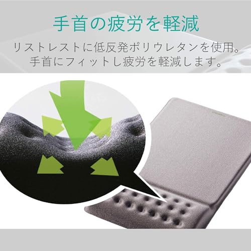 エレコム COMFY マウスパッド グレー MP-095GY festarl-10008886 フェスタール サンプル画像2