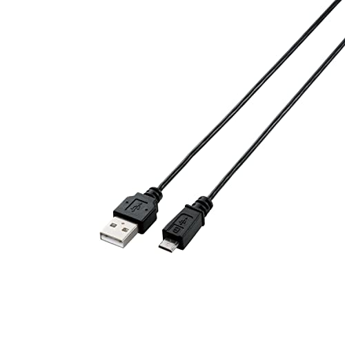 エレコム USBケーブル 【microB】 USB2.0 (USB A オス to microB オス) PlayStation4対応 スリム