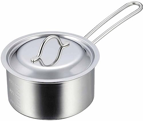 下村企販 食洗機対応 液だれしにくい 片手鍋 14cm 【日本製】 1.1L 直火・IH対応 注ぎやすい 分量の目..