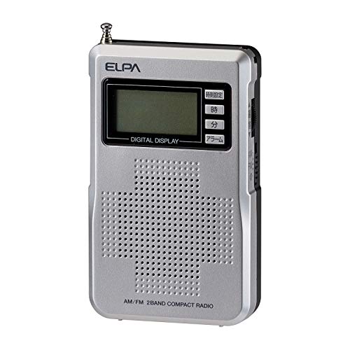 朝日電器 ELPA(エルパ) AM/FM液晶コンパクトラジオ 選局がずれにくいデジタル同調方式 ER-C68FL