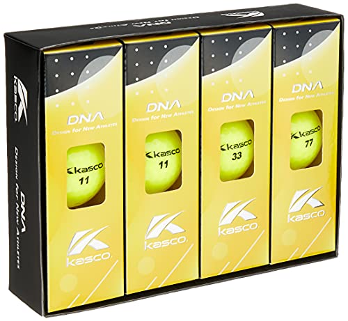 キャスコ(Kasco) ゴルフボール DNA2ピースボール イエロー ダース
