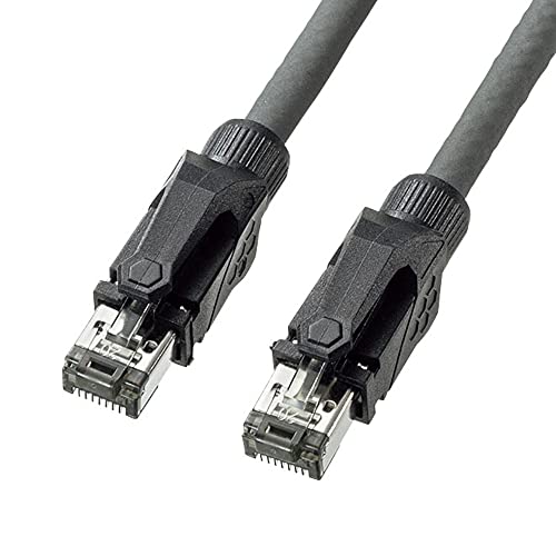 樂天商城 - サンワサプライ CAT6A STP LANケーブル(10m) 10Gbps/500MHz RJ45 ツメ折れ防止 グレー KB-T6ASTP-1