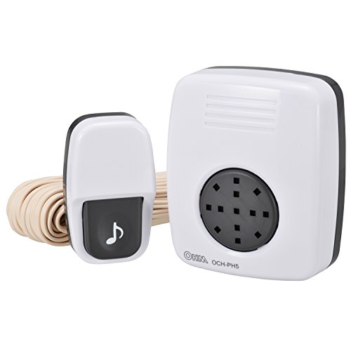 オーム電機 チャイムセット OCH-PH5 ホワイト 幅6.9×高さ78.3×奥行3.1cm