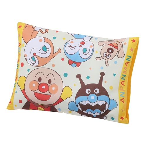 乐天商城 - nishikawa 【 西川 】 アンパンマン こども用 枕 37X27cm 洗える 取り外せるカバー付き お子さまの頭にフィット 子供用 クリ