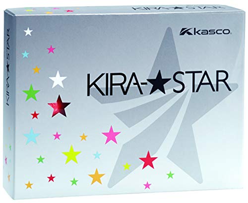 キャスコ(Kasco) ゴルフボール KIRA STAR2 キラスター2N レッド ダース