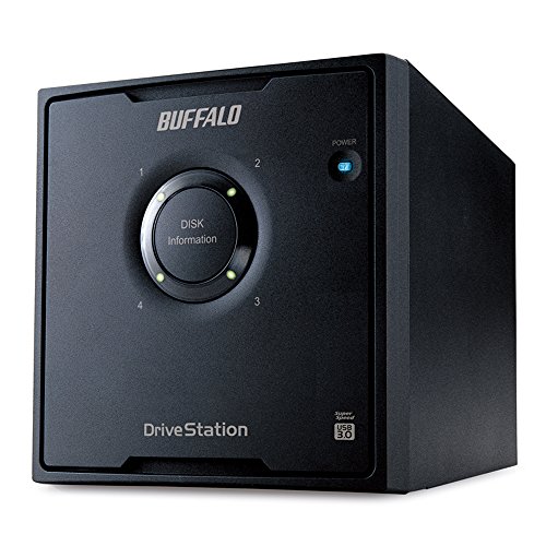 バッファロー BUFFALO RAID5対応 USB3.0用 外付けハードディスク 4ドライブモデル 8TB HD-QL8TU3/R5J