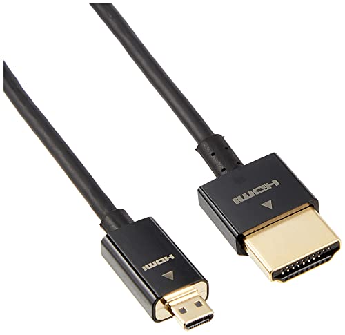 Iee1394 Cable - エレコム micro HDMI ケーブル 1.5m 4K × 2K対応 スーパースリム ブラック CAC-HD14SSU15BK