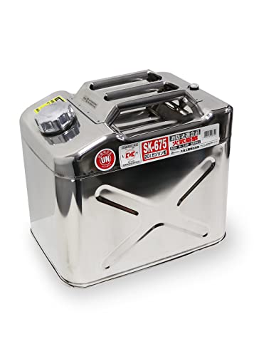 メルテック(meltec) ガソリン携行缶 20L 消防法適合品 KHK ステンレス 鋼鈑厚み0.8mm Meltec SK-675(2.0)