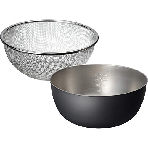 和平フレイズ 燕三条 おかって印 ステンレス ざる・ボール セット 21cm OK-003