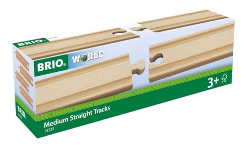 BRIO (ブリオ) 直線レール144mm 33335 対象年齢 3歳~ 【おもちゃ 玩具 木製おもちゃ レールセット プレゼント（誕生日/クリ