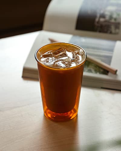 フェスタールのKINTO (キントー) CAST AMBER ダブルウォールグラス 250ml 耐熱ガラス 電子レンジ・食洗機使用可 21460｜アングル3