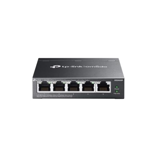 樂天商城 - TP-LINK ギガビットポート×5 イージーマネージドスイッチ PoE+ポート×4搭載 ES205GP