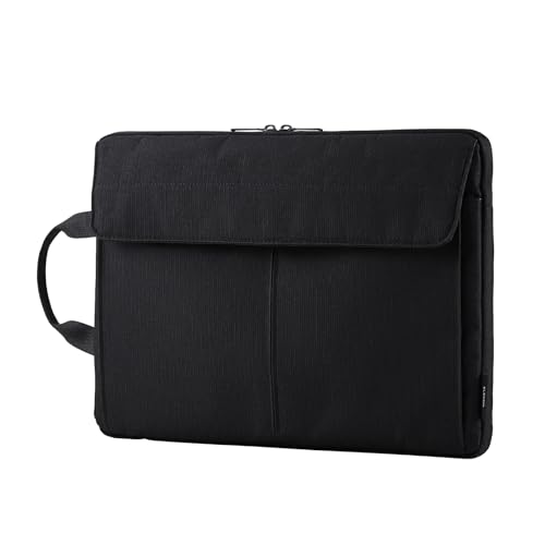 ブラック/13.3インチ/BM-IBHP13BK・Size:13.3インチ・パッケージ個数:1・ケース前面には、用途に応じて使い分けできる2つの仕分けポケットがあり、マチ付きでマウスなど厚みがある小物の収納に便利です。・前面ポケットはワンタッチで大きく開く面ファスナー開閉式のフタ付きで、カバンの中で中身がこぼれ落ちる心配もありません。・気室が大きく開閉して収納物の出し入れがしやすい、ダブルファスナー仕様のL字開閉設計です。・ハンドル付きで、カバンに入れていても取り出しやすいです。・パソコンを衝撃や傷から守る、やわらかなクッション素材を使用しています。