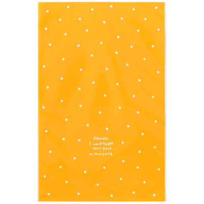 DT-O3 ドットOPPギフトバッグ-オレンジ 50枚 { ギフト ラッピング 包装資材 袋 おしゃれ かわいい バッグ ギフトOPPバッグ }{ 子供会 景品...