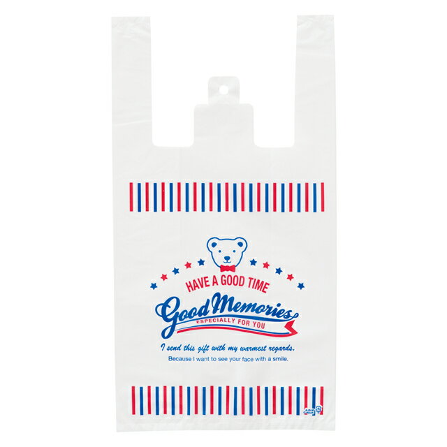AJB-M アメリカンジョイベアレジバッグ-M 100枚 { ギフト ラッピング 包装資材 袋 おしゃれ かわいい バッグ }{ 子供会 景品 お祭り くじ引き...