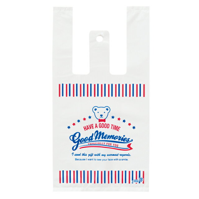 AJB-S アメリカンジョイベアレジバッグ-S 100枚 { ギフト ラッピング 包装資材 袋 おしゃれ かわいい バッグ }{ 子供会 景品 お祭り くじ引き...