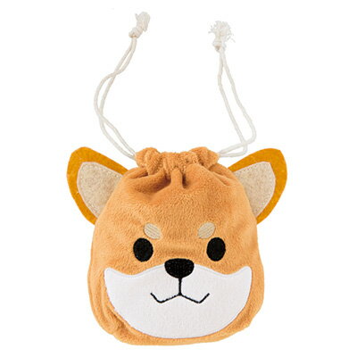 柴犬巾着バッグ-S 1個 { ギフト ラッピング 包装資材 ラッピング 袋 おしゃれ かわいい バッグ 袋 }{ 子供会 景品 お祭り くじ引き 縁日 かわいい...
