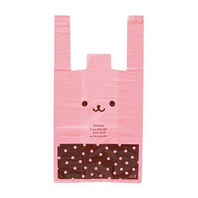 US-M うさこレジバッグ-M 100枚 { ギフト ラッピング 包装資材 袋 おしゃれ かわいい バッグ レジ袋 }{ 子供会 景品 お祭り くじ引き 縁日 ...