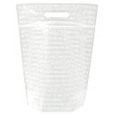 FR-ZWM フレンチフロストジップ付PEバッグ/ホワイト-M 30枚 { ギフト ラッピング 透明 おしゃれ ラッピング用品 袋 ラッピング袋 ビニール }6...