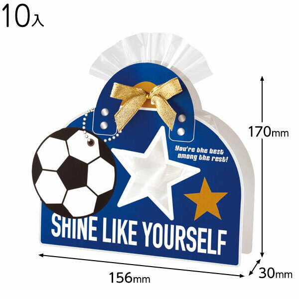 SPT-CVB2 スポーツカバーバッグ-2 サッカー 10枚 { ギフト ラッピング ギフトバッグ 簡単 おしゃれ シ..