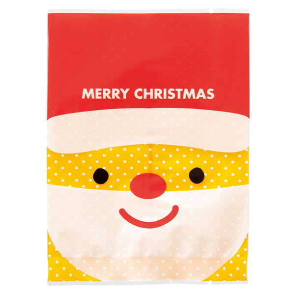 XMS-OB3 ミニサンタスイーツパック/クリア-3 ( 100枚 ) { クリスマス ラッピング 袋 お菓子用 サンタさん サンタクロース 赤 }{ ラッピン...