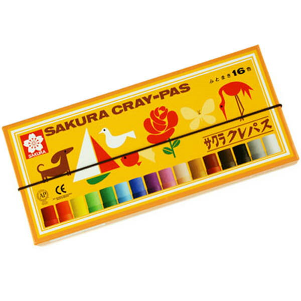 サクラクレパス 16色 バンド付 太巻き 紙箱入り(LP16R) { 新入学文具 文房具 入学 小学生 ギフト プレゼント 記念 卒園 }{ 入学準備 新学期 ...