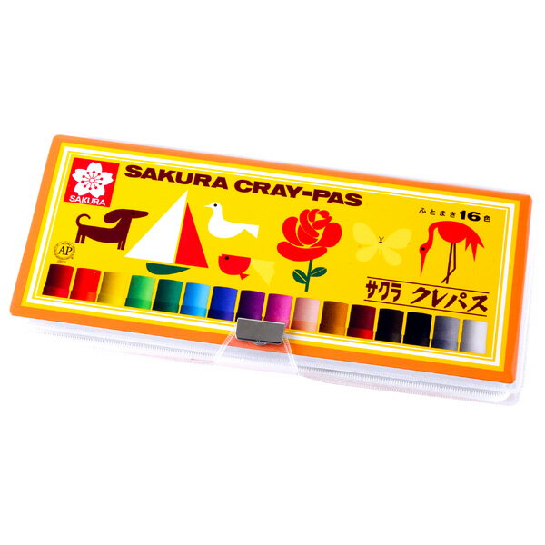 サクラクレパス 16色 ソフトケース入り 太巻き セット(LP16S) { 新入学文具 図工 おえかき クレヨン サクラ クレパス }{ 文房具 文具 子供 入...