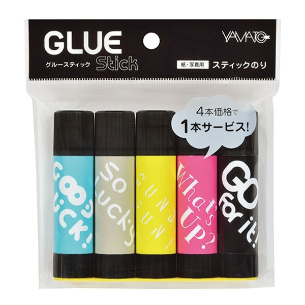 ヤマト グルースティック 5本パック ASN-8JH-5P { 新入学文具 糊 スティックのり かわいい カワイイ オシャレ おしゃれ }{ 文具 文房具 学用...