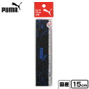 PUMA 15cm 定規 PM461 クツワ { 新入学文具 プーマ 定規 物差し ものさし 小学生 中学生 かっこいい カッコイイ 人気 スポーツブランド 男...
