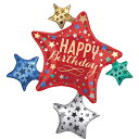 【1枚販売】 ラージシェイプ バースデーサテンスター ANG39057 ( 1枚入 ) { 風船 バルーン 大きい 星 子供 女の子 女の子 }{ 風船 イベン...