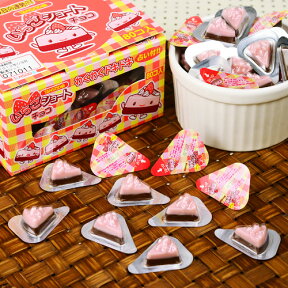 いちごショートチョコ 80個装入 { 駄菓子 お菓子 イチゴ チョコレート チョコ 個包装 }{ 大量 子供会 景品 お祭り くじ引き 縁日 販促 配布 夏祭り 幼稚園 保育園 問屋 }[23J07]{あす楽　配送区分D}