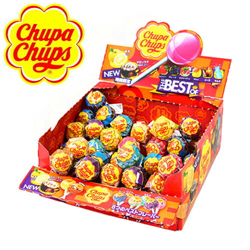 あめ・キャンディ クラシエ ザ・ベスト・オブ・フレーバーズ CHUPACHUPS チュッパチャプス 箱 45本入{駄菓子 チュッパチャップス 飴 アメ あめ キャンディー キャンデー 個包装} {お菓子 子供会 景品 お祭り くじ引き 縁日 販促 配布 夏祭り 幼稚園 保育園 問屋} [21K25]