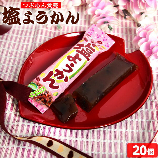 ようかん 塩 ようかん 20個入 { 駄菓子 羊羹 和菓子 塩 小豆 あずき }{ 子供会 景品 人気 子供 お祭り 縁日 イベント くじ引き 福引き お菓子 おかし おやつ 配布 }125[22G18]