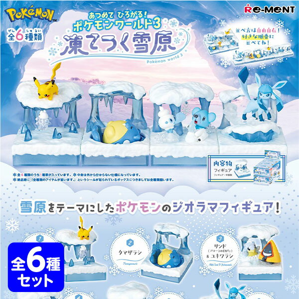 リーメント あつめてひろがる！ポケモン ワールド3凍てつく雪原 ポケットモンスター 6個装入 { 景品玩具 ポケモン }{…