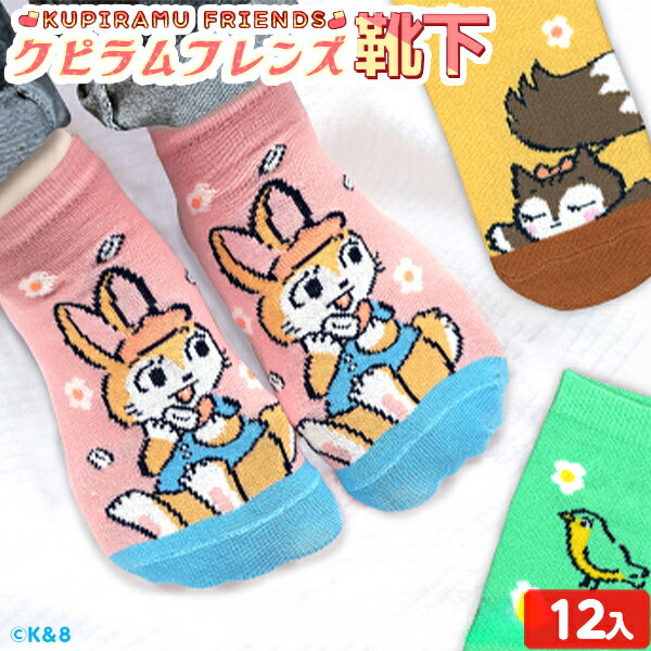 クピラムフレンズ 靴下 12個装入 { 景品玩具 クッピーラムネ ソックス レディース キッズ かわいい 女性 子供 }{ 景品 おもちゃ 詰め合わせ お祭り 縁日 問屋 子供 子供会 祭 大量 まとめ買い 保育園 幼稚園 パーティー イベント 配布 }