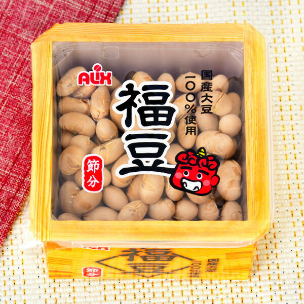 アリックス 紙枡 福豆 55g { 駄菓子 お菓子 節分 豆まき まめまき 豆 大豆 升 升型 }{ おかし おやつ 子供会 人気 子供 イベント }[23L15]