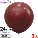 3枚 センペルテックス ラウンド 丸型 24インチ (約60cm) 単色 ファッション メルロー { イベント パーティー 装飾 誕生日 バースデー 結婚式 ウ...