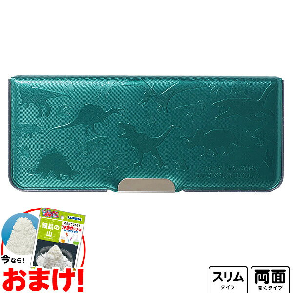クツワ ダイナソーグリーン ピッタントン 両面筆入 { 文具 文房具 学用品 入学準備 新学期 プレゼント 入学祝い }{ 新入学文具 筆箱 箱型 小学生 男の子 筆入れ 筆入 ペンケース 恐竜 人気 両面 シンプル }400[23J21][omkfnc-310804-1026omk]のサムネイル