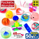 Pocket Wonder ポケットワンダー ガチャ 48 いろいろ おもちゃセット 50個入 { 景品 おもちゃ 詰め合わせ お祭り 夏祭り 縁日 子供会 大...