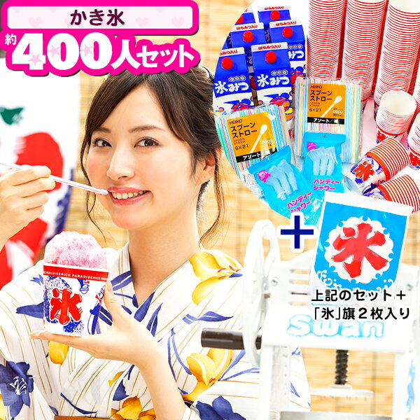 かき氷約400人セット[イベント約400人セットA2] { かき氷 縁日 お祭り イベント セット }{ 子供会 景品 お祭り くじ引き 縁日 }[setplan][24G10]{配送区分D}のサムネイル