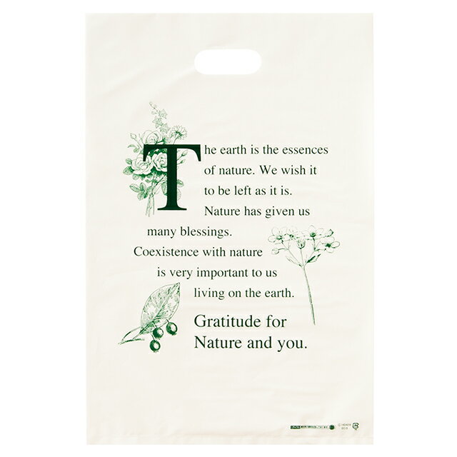 EC-3 エコロジーPEバッグ-3 ( 50枚 ) { ギフト ラッピング ナチュラル ラッピング用品 袋 ラッピング袋 ビニール }603[23H22]