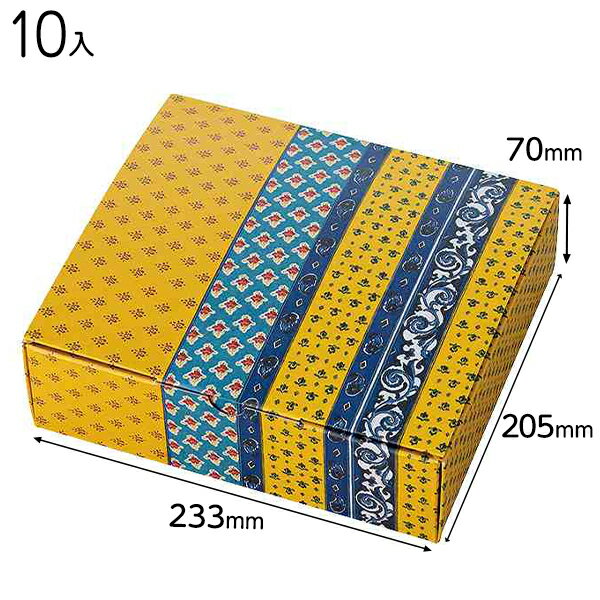 VFE-GM ヴィンテージファブリックボックス/エテ−M 10枚 { ラッピング用品 包装 プレゼント お土産 イベント パーティー }{ ギフト ...