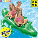 インテックス フロート ジャイアントワニ 58562 203x114cm INTEX 海 川 プール レジャー 海水浴 浮き輪 ビニールボート 大人 大きい ハンドル 2545 24D15 あす楽 配送区分D 送料無料(※沖縄 離島発送不可)